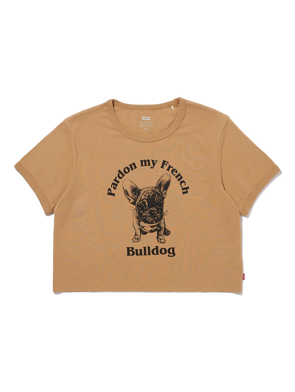 グラフィック Tシャツ ブラウン FRENCH BULLDOG｜リーバイス® 公式通販
